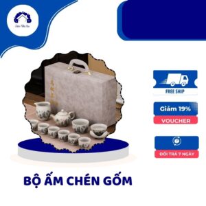 Bộ ấm chén gốm