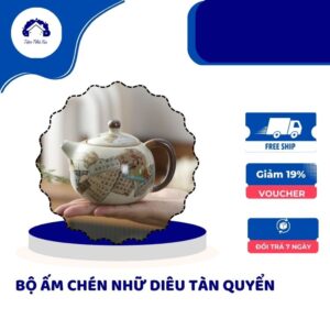 Bộ ấm chén Nhữ Diêu Tàn Quyền