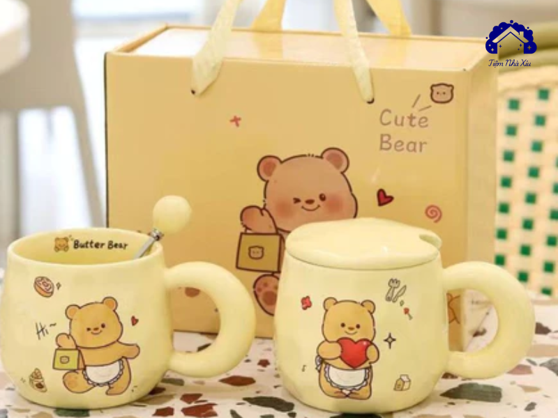 Cốc sứ gấu