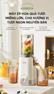 Máy ép hoa quả Midea phù hợp cho các công thức nước ép detox cơ thể